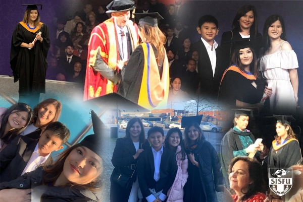 SISFU-Southville Student, Alyanna Flores, Graduates from De Montfort University, UK