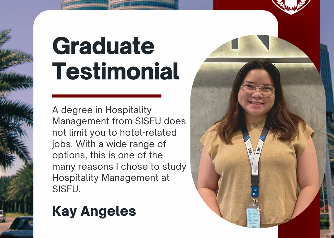 From Hospitality and Beyond: How a SISFU degree in hospitality can land you a career beyond hotels