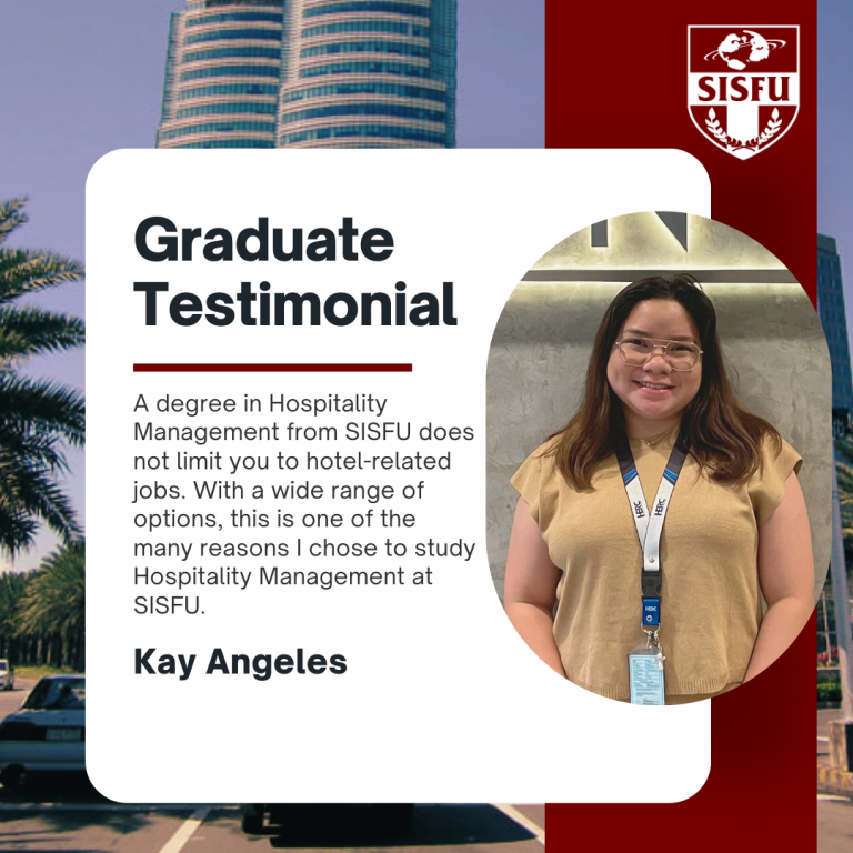 From Hospitality and Beyond: How a SISFU degree in hospitality can land you a career beyond hotels