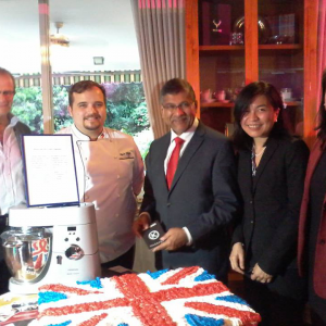 SISFU was invited at the British Ambassador’s house for a KENWOOD food art exhibit