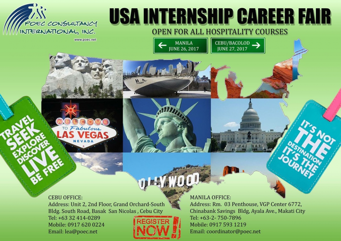 USA Internship Career Fair for Hospitality Courses