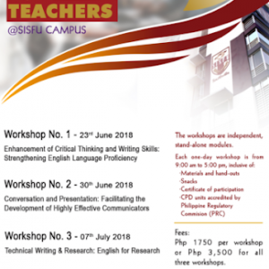 Summer Workshops for Teachers