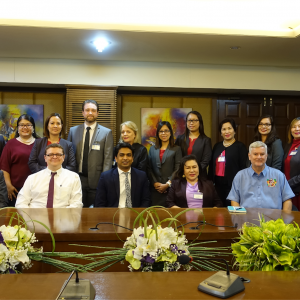 Visitors from De Montfort University, SISFU’s UK Partner for Undergraduate Transnational Education