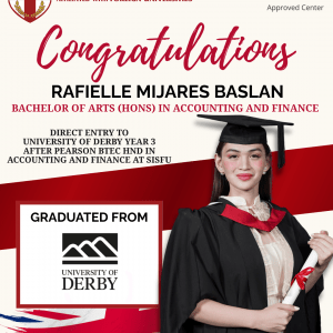 From SISFU to the UK: How Raffiele Baslan Turned Her HND into a Global Degree