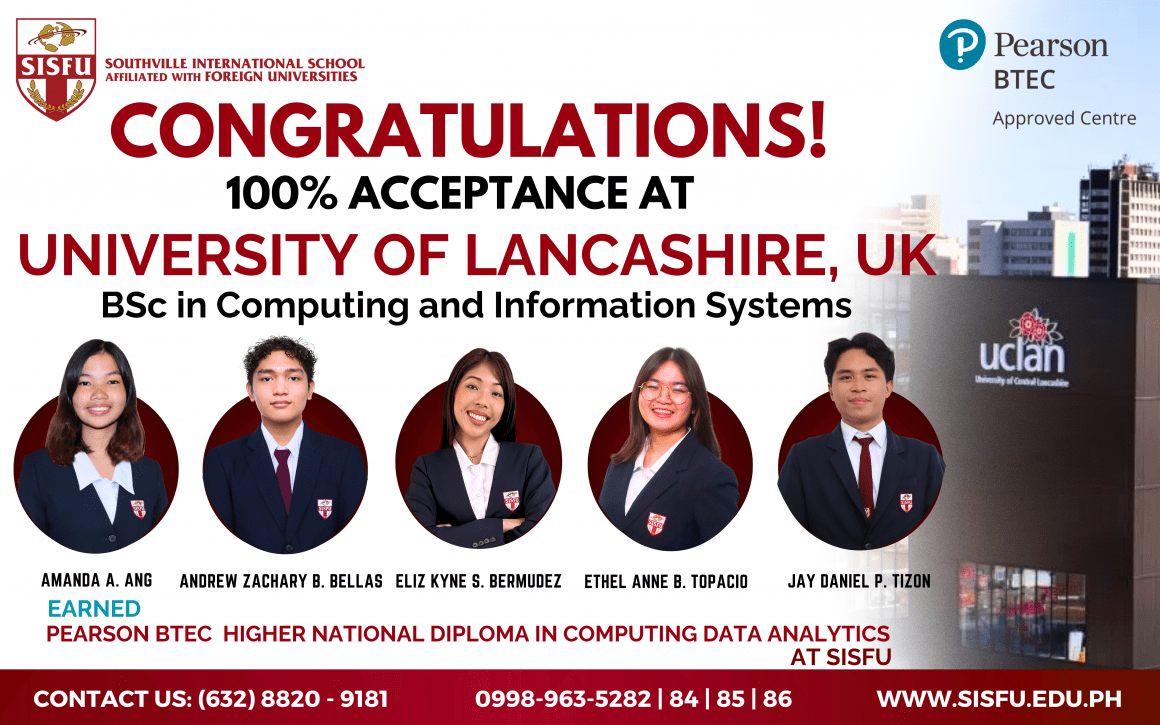 100% Acceptance to University of Lancashire – Congratulations SISFU Data Analytics Students!