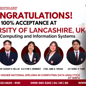 100% Acceptance to University of Lancashire – Congratulations SISFU Data Analytics Students!