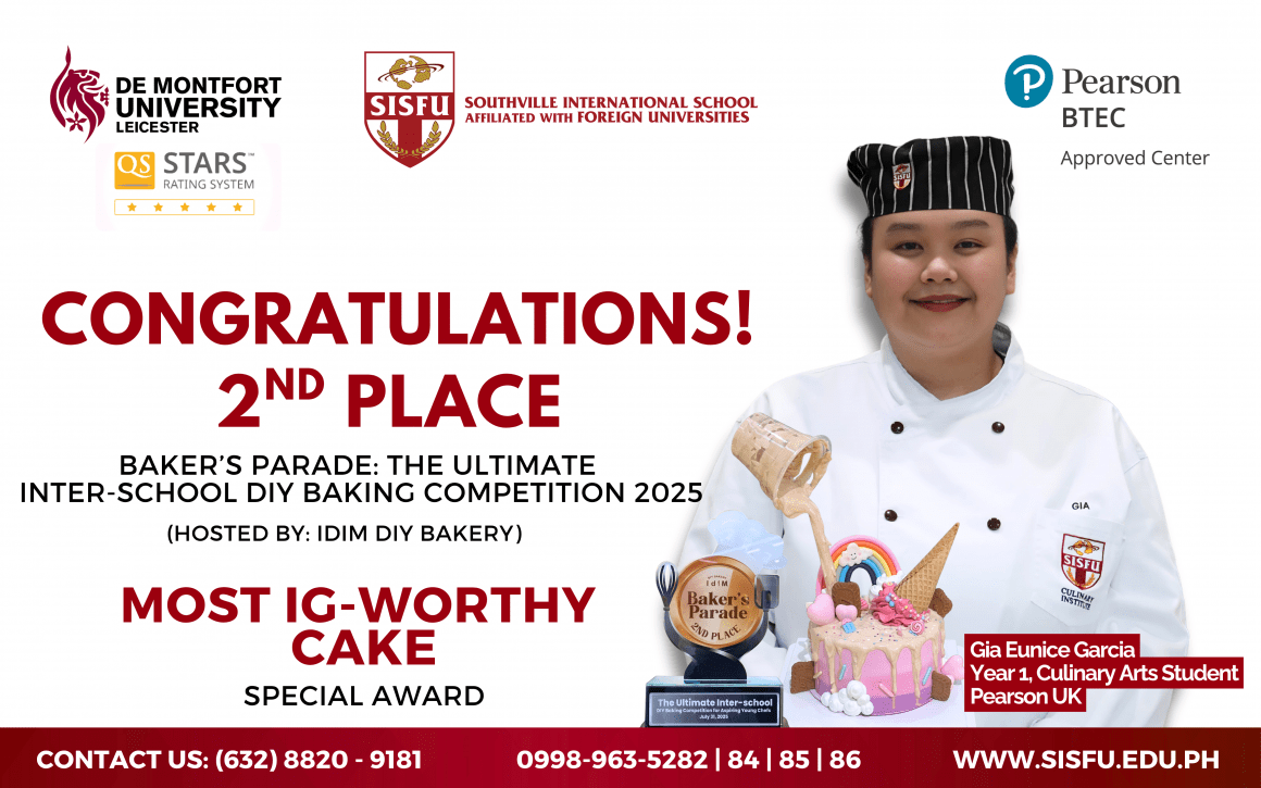 Sweet Milestone: SISFU’s Gia Garcia lWins at the IDIM DIY Philippines Bakers Parade
