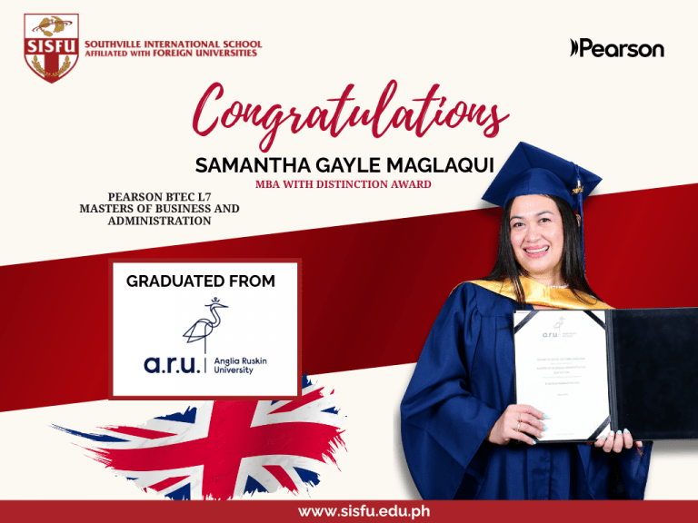 SISFU Alumna Earns MBA with Distinction from Anglia Ruskin University, UK