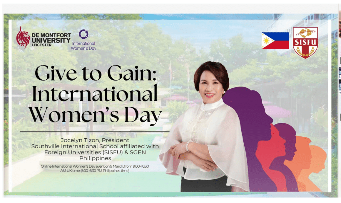 Dr. Jocelyn Tizon Champions Women Empowerment and Gender Equality at International Women’s Day with Global De Montfort University Partners